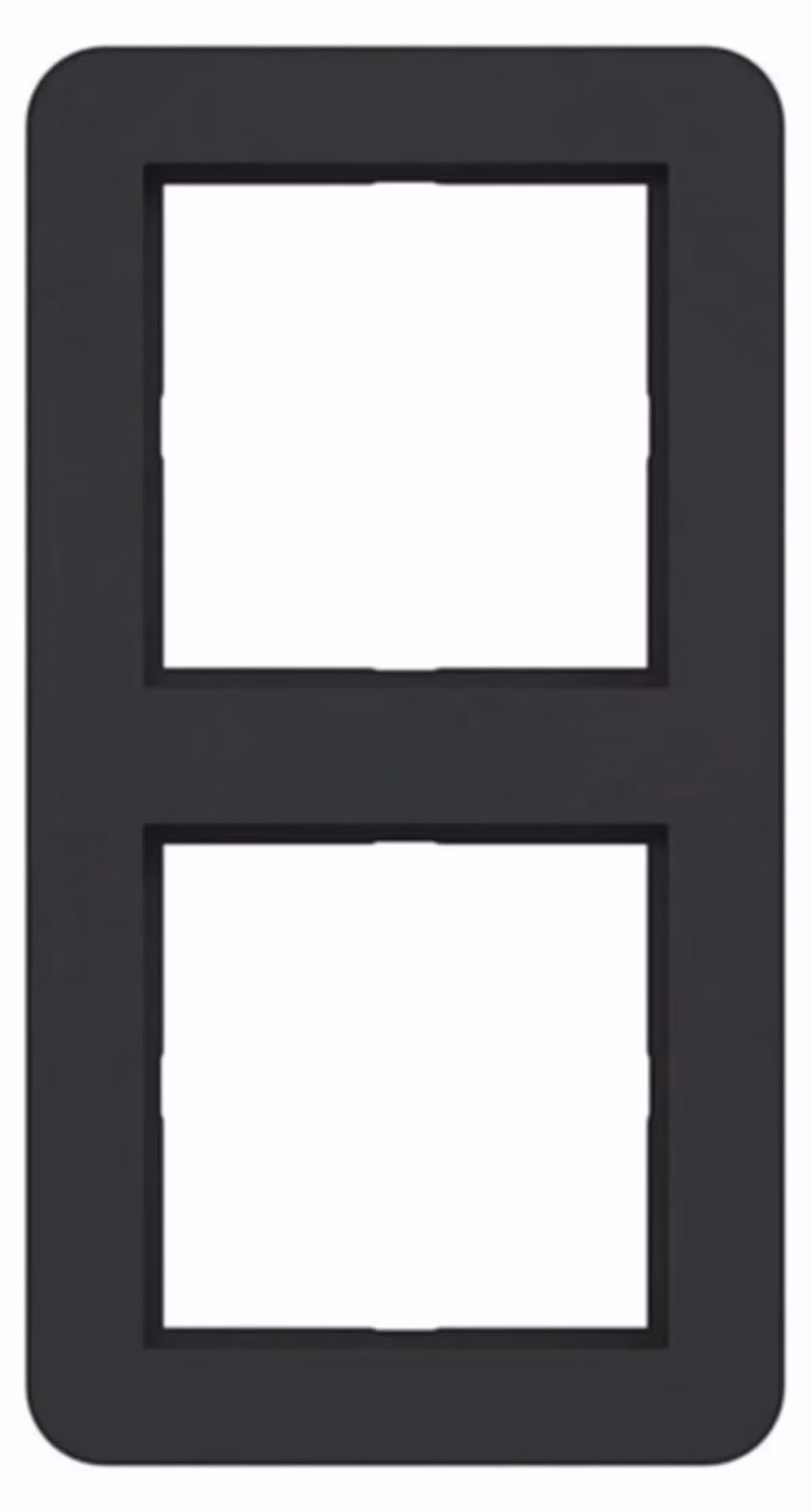 Cornice Hager doppia C.1 WAD7200BM nero notte opaco