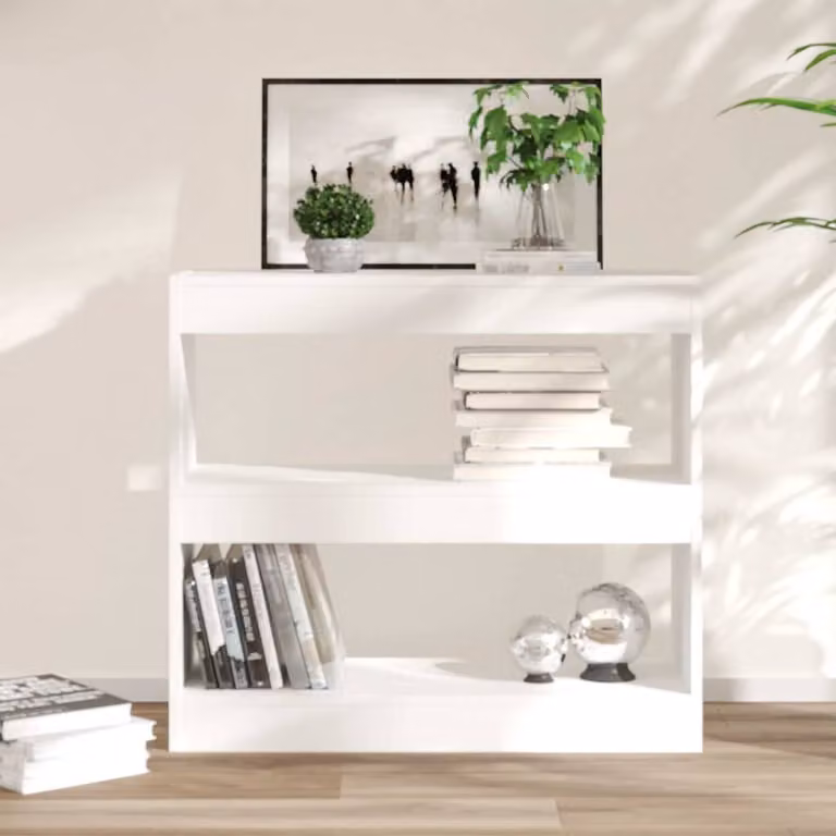 Libreria/Divisorio vidaXL Bianco L 80 cm x P 30 cm x H 72 cm