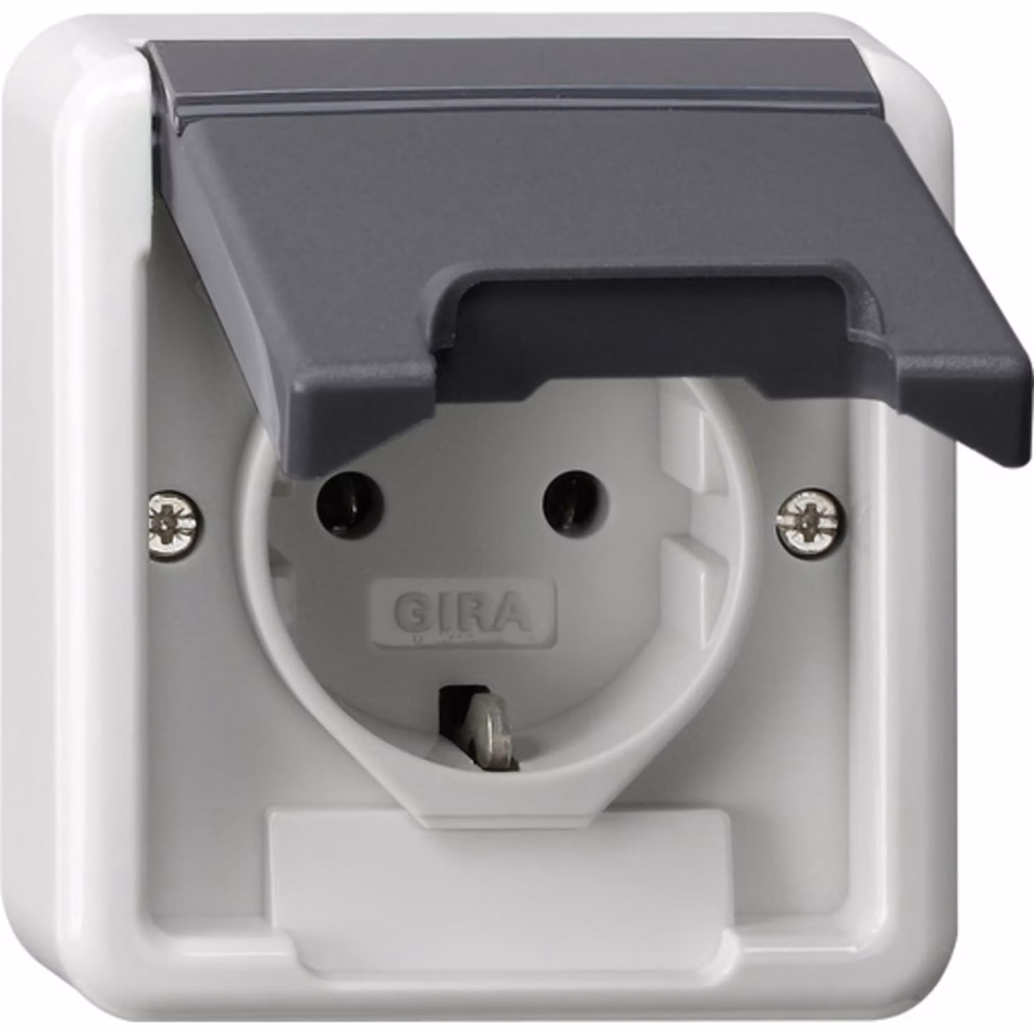 Presa di corrente Gira SCHUKO KD (OT) WG AP Grigio 445035