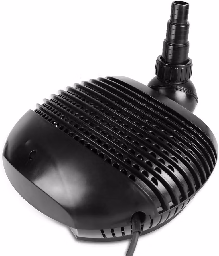 Pompa per laghetto da esterno, 155 W, 10.000 l/h, con cavo da 10 metri, a basso consumo energetico, pompa per filtro da giardino regolabile, dimensioni 320 x 215 x 120 mm, adatta per laghetti con carpe koi e corsi d'acqua