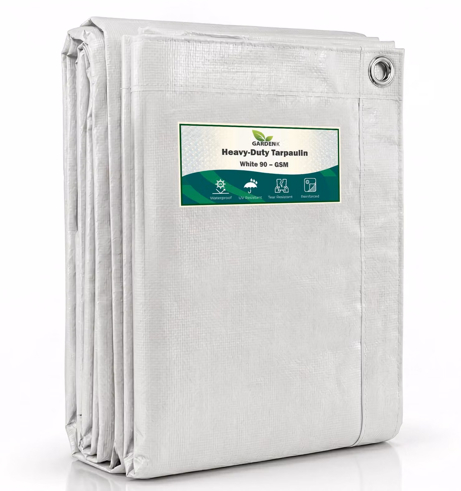 Tessuto non tessuto, bianco, per uso generico, 90 g/m² (2 x 3 metri)
