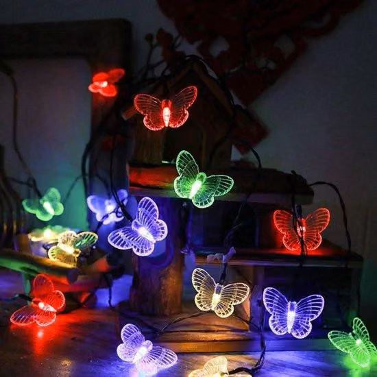 Striscia luminosa a LED in tessuto non tessuto idrorepellente da 10 metri, creativa, illuminazione incantevole per la camera da letto - colorata