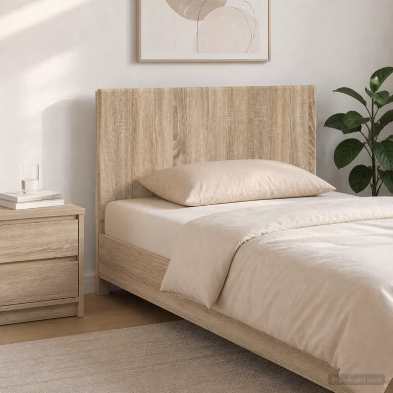 Testiera da muro vidaXL BREDA in legno ingegnerizzato Rovere Sonoma, marrone