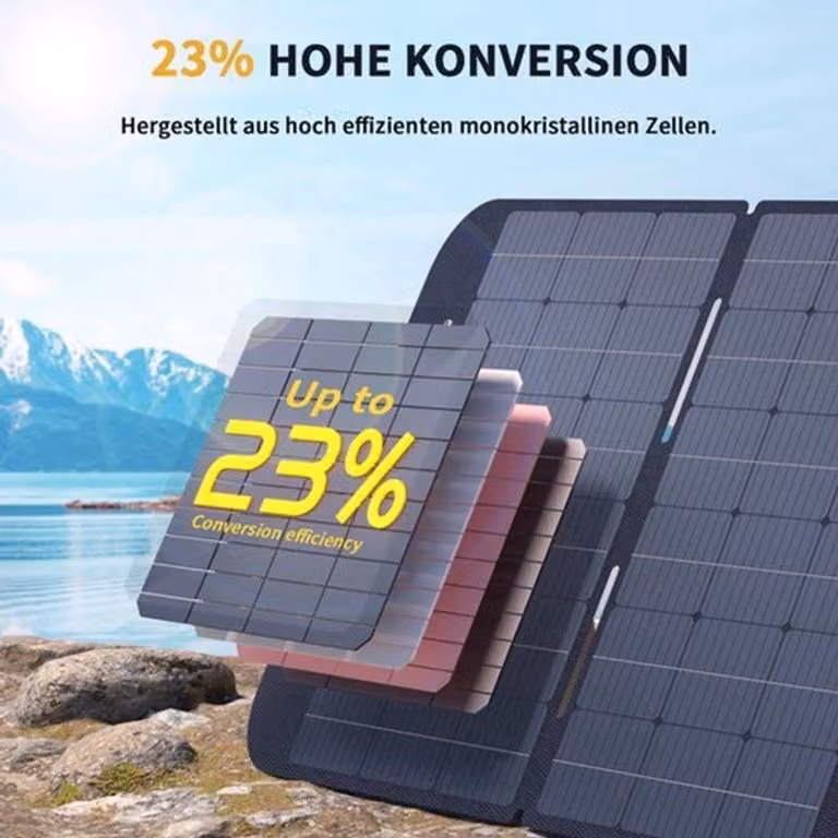 Pannello solare pieghevole - 400 W - 40,32 V - Portatile - Alta efficienza - Stazione di alimentazione esterna