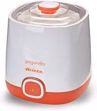 Yogurtiera Ariete 20W con capacità 1 l, Bianco e Arancione