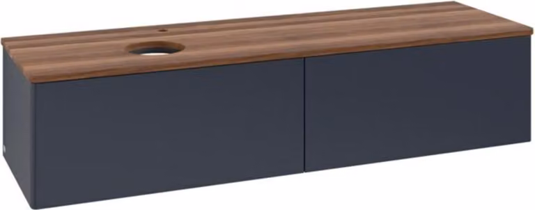 V&B Mobiletto senza struttura frontale - illuminazione Antao 160x50cm, HL, WBP w. wal, md bl. m Lac