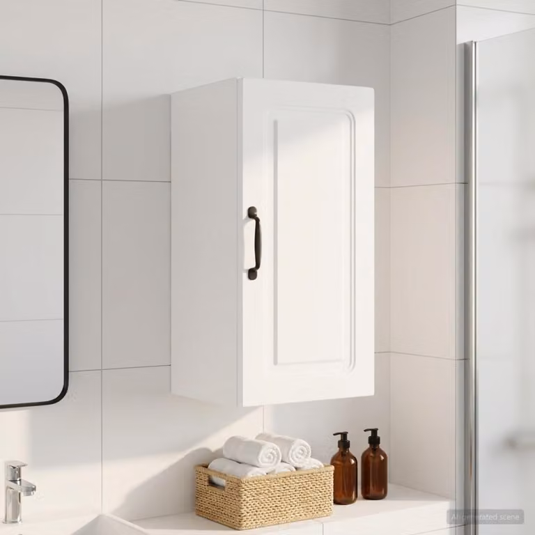 Armadio da bagno a muro vidaXL UTRECHT Bianco L 30 cm, P 31 cm, H 59 cm