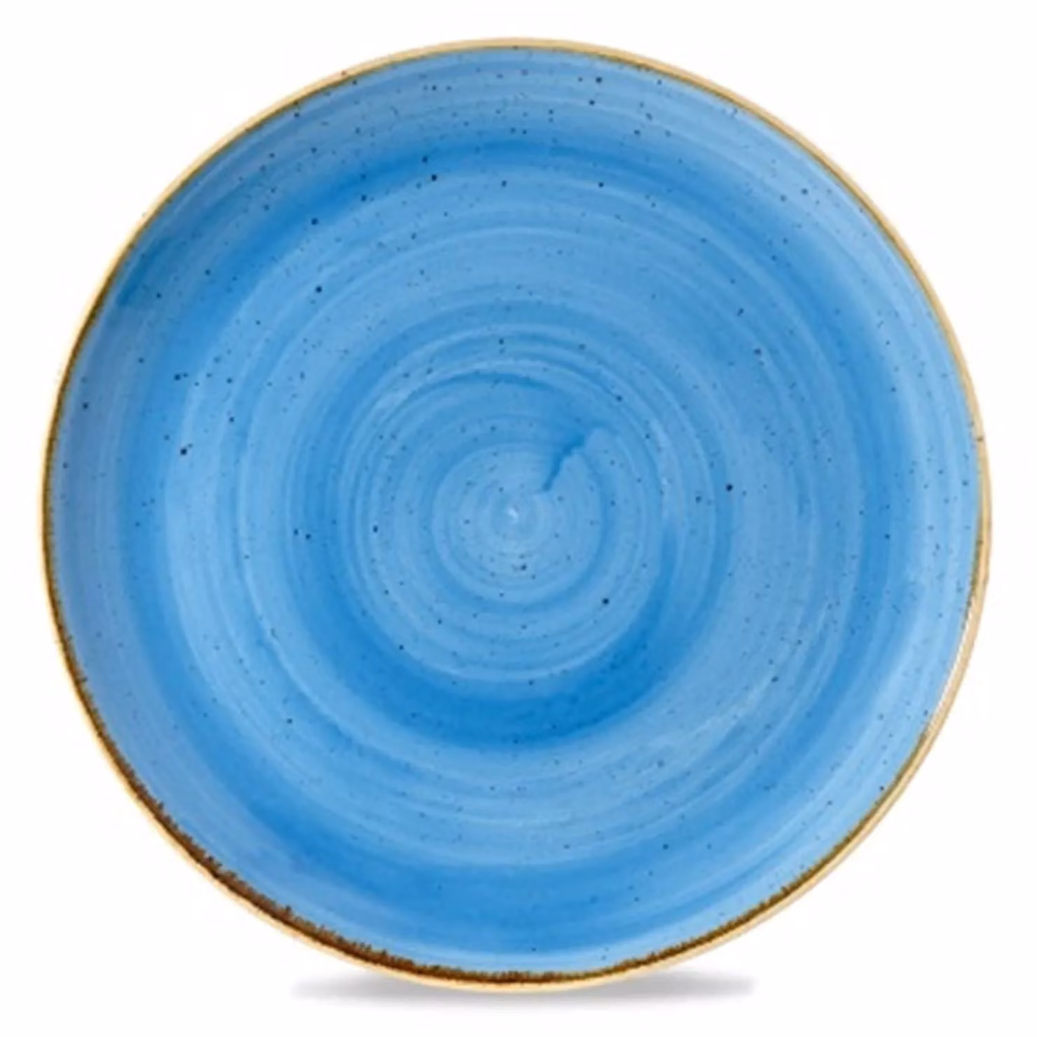 Piatto piano in porcellana blu stone, diam. 22cm, 12 pezzi