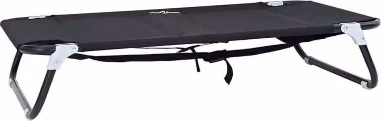 Letto per Cani Nero 90 x 55 x 18 cm Acciaio