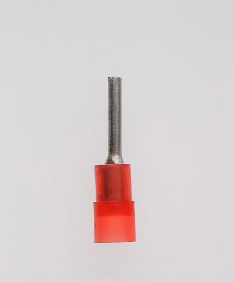 Capocorda a spina isolato, codifica a colori DIN Sezione 0,5 mm² - 1,5 mm² rosso, trasparente - 1 pezzo