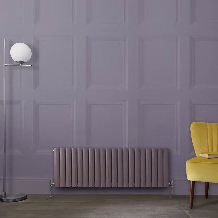 Radiatore di Design Orizzontale Viola (Dahlia Viola) - 400mm x 1180mm - Pannello Doppio  - Revive