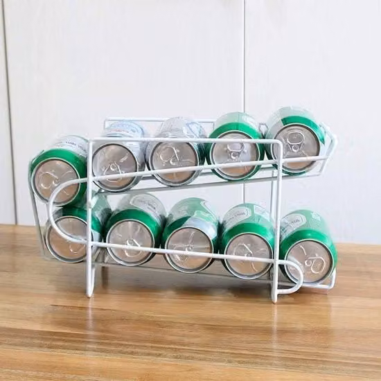 Organizzatore per contenitori ripiegabile in metallo giallo e bianco con design Minions