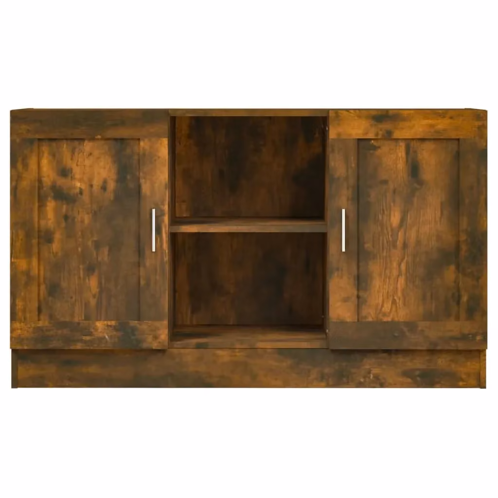 Buffet credenza con cassettiera organizer in legno MDF marrone per cucina e soggiorno L 120 x P 30,5 x H 70 cm – 2