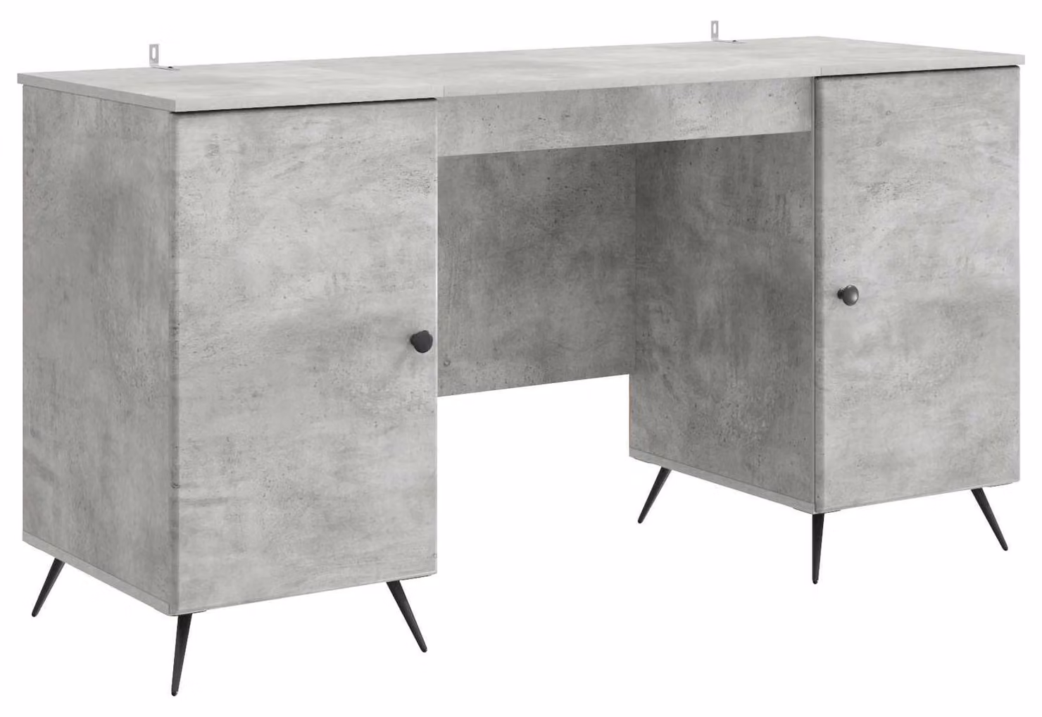 Scrivania con lo scaffale Grigio Cemento 142,5 x 50 x 75 cm
