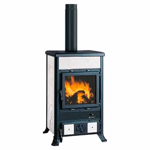 Stufa a legna Nordica Rossella R1 16 Ceramica White 9kW 5 stelle 3004101 – 2