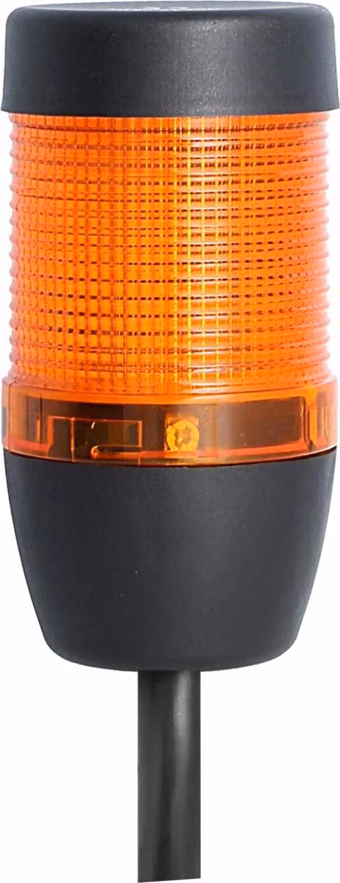 Colonna luminosa STEX24 gialla, 50 mm, 24 V CA/CC, LED a luce fissa, cavo da 10,0 metri, SS50-OB1/24 134 Tecnica di collegamento: