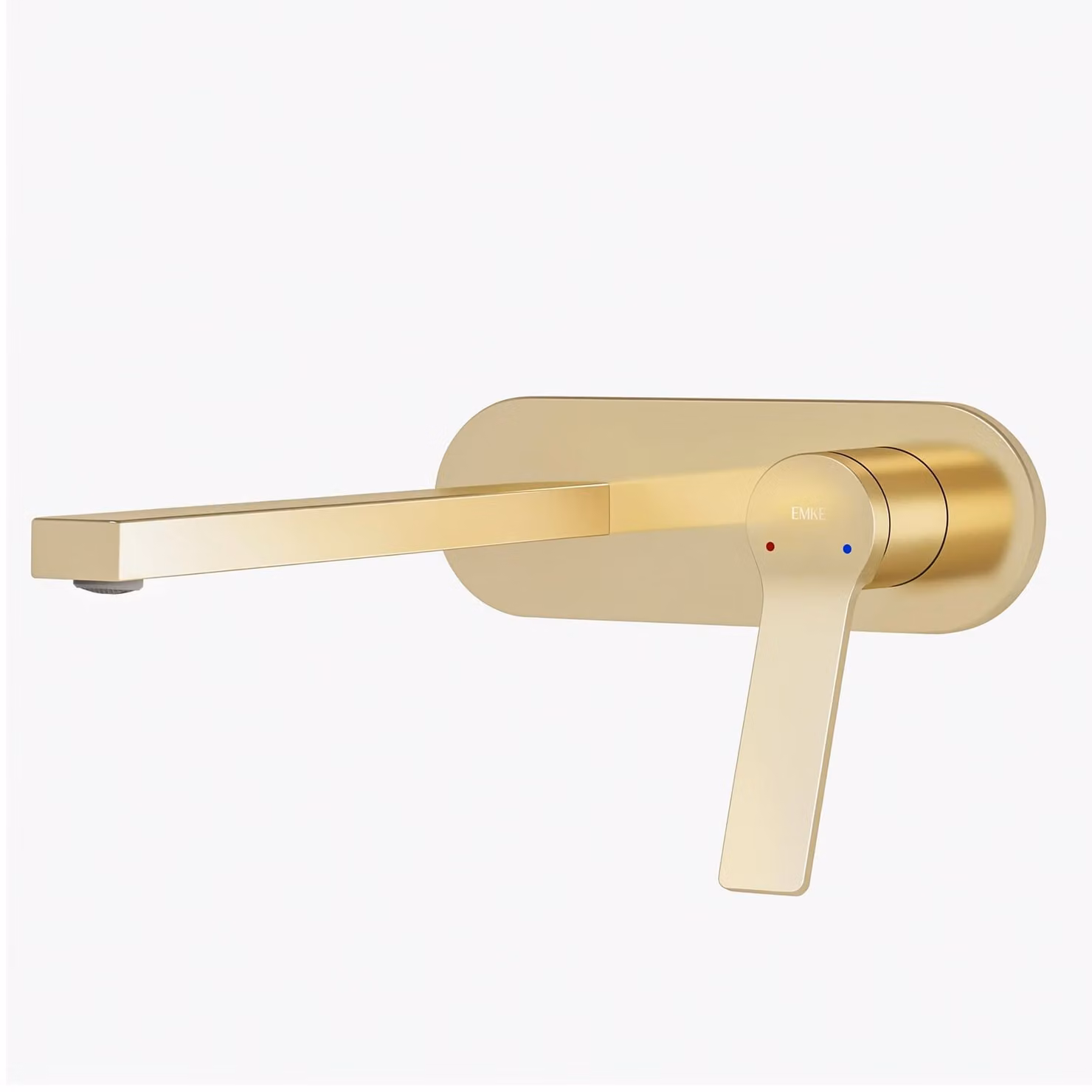 Miscelatore per lavabo, modulare, in ottone, finitura champagne dorata, con cartuccia in Vetroceramica