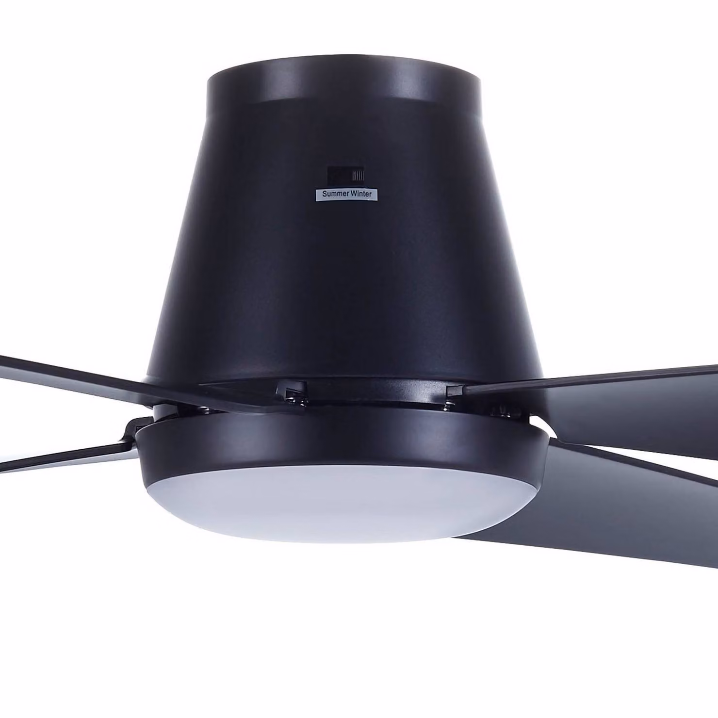 Beacon Lighting Ventilatore da soffitto LED Aria CTC, nero, 122 cm, silenzioso CTC, Nero, Soggiorno / Sala da pranzo, Plastica, Moderno