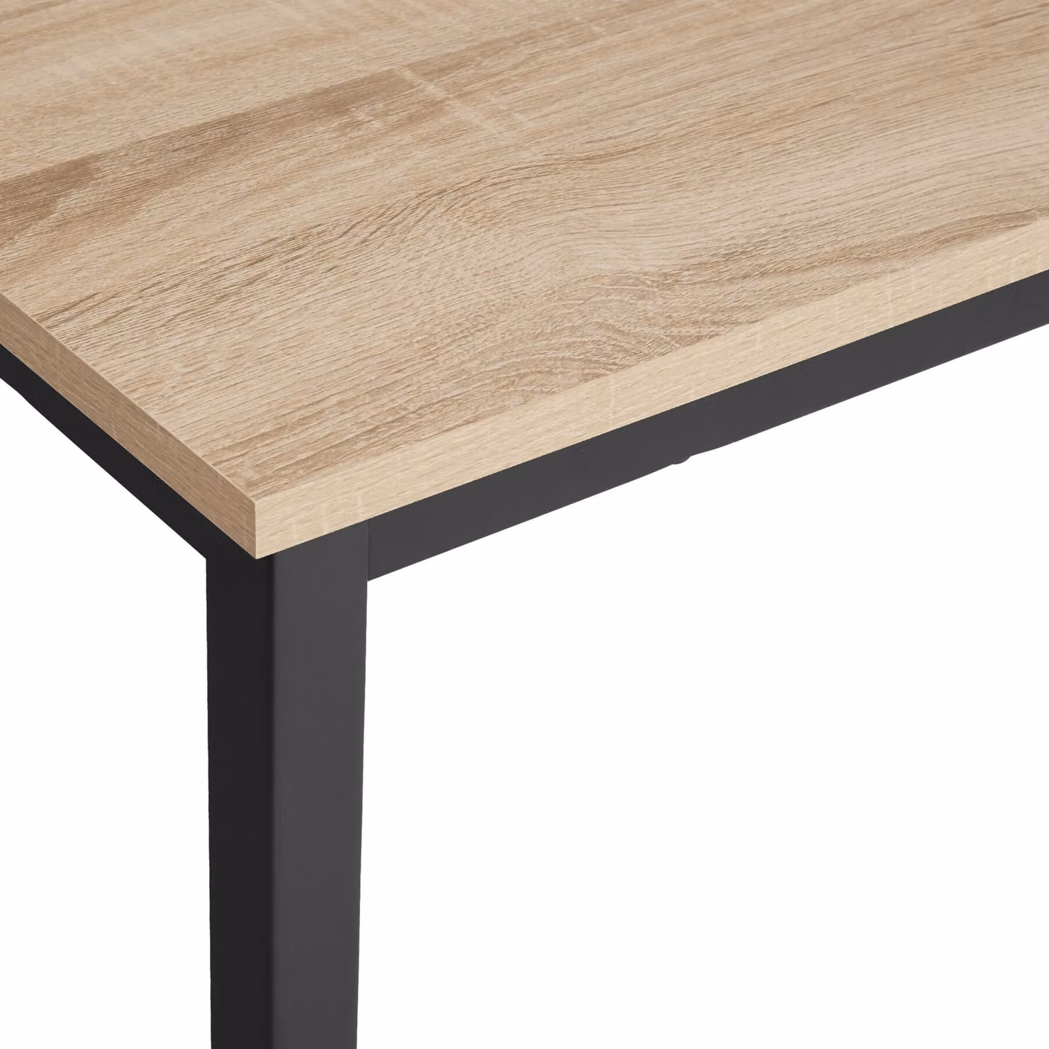 Scrivania da scrittura industriale TecTake GmbH in legno rovere e metallo, L: 120 cm, P: 59 cm, H: 76,5 cm – 4