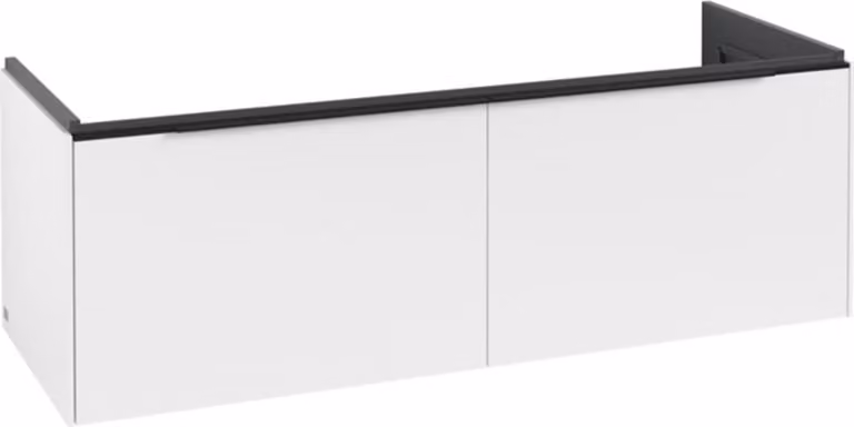 Villeroy & Boch Subway 3.0 armoire sous lavabo, 2 tiroirs, lavabo au centre, 1272x429x478mm, C60101VF, C60101VF