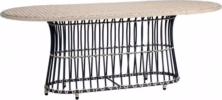 Esstisch Luxus Moderner Cremeweiß Hochwertig Rattan Design Kaffeetisch