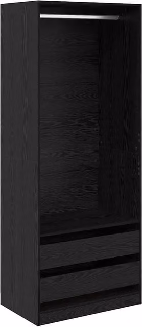 Guardaroba Rovere Nero 80 x 50 x 200 cm Legno multistrato CFW2927270
