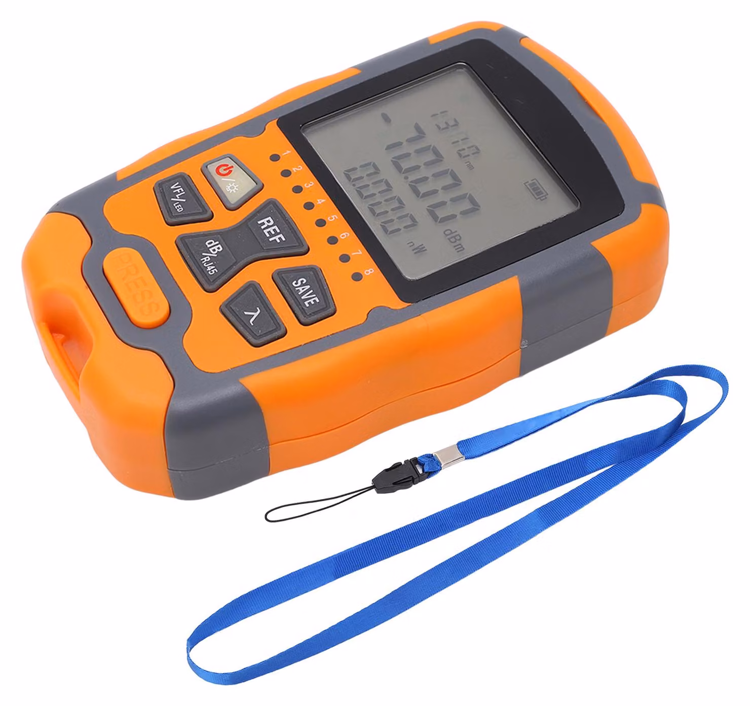 Misuratore di potenza in fibra ottica, display digitale, tester per cavi ottici – 70 ~ +10 dBm per comunicazioni a 1 MW