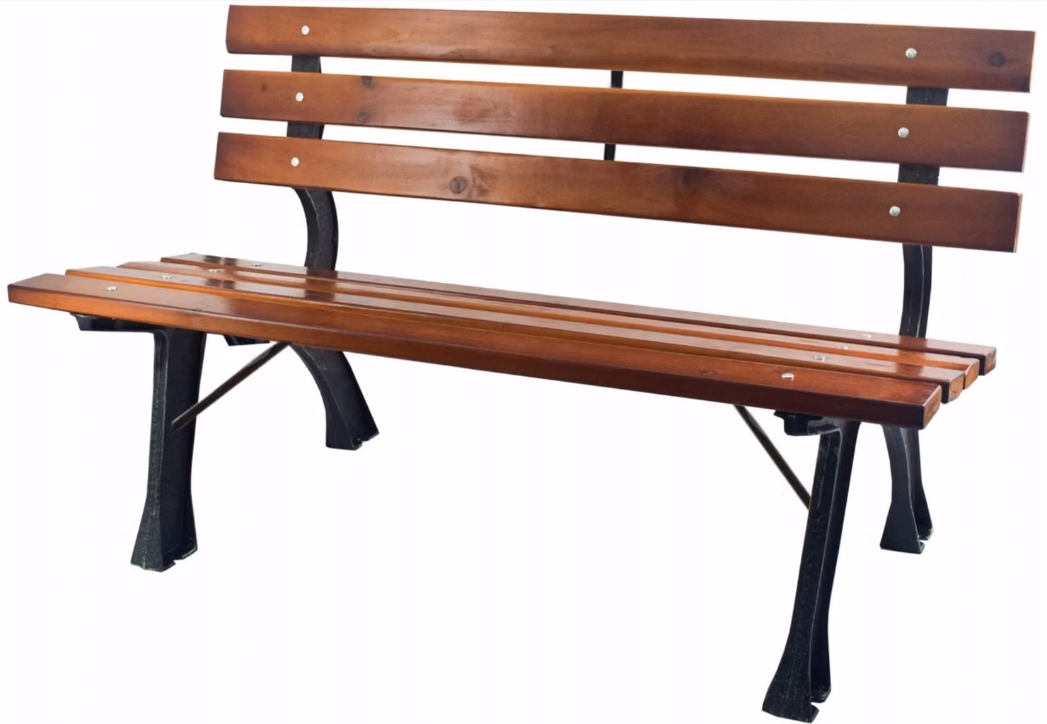 Panchina da giardino panca da giardino mobili da giardino panca in legno 118x52cm metallo legno panca da giardino mobili marrone