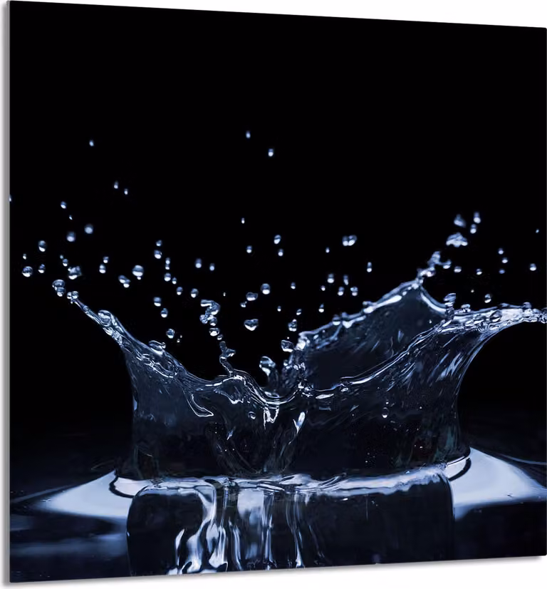 PIATTO IN VETRO PER CUCINA 60x65 Acqua
