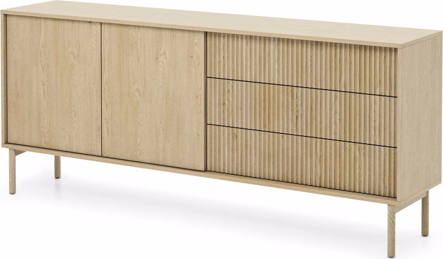 Comodino, impiallacciato in noce di Cremona, dimensioni: 187 cm di altezza, 79,8 cm di larghezza, 39,5 cm di profondità