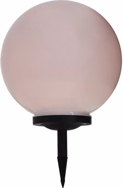 Set di 2 Lampade Solari da Esterno Sferiche RGB LED con Sensore Crepuscolare e Picchetto per Giardino, Colore Bianco e Multicolore, Diametro: 40 cm