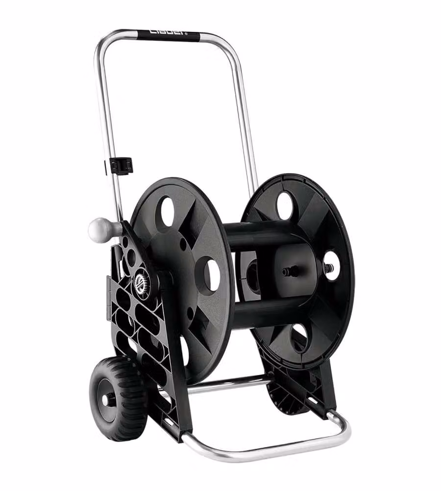 Carrello avvolgitubo manuale Genius 60 Claber nero con portata massima 70 mt e diametro 1/2" – 2