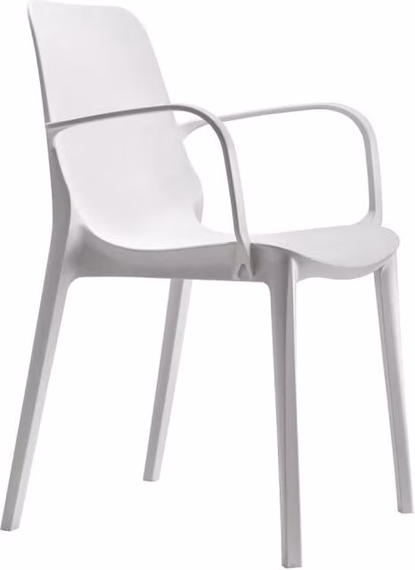SET 4 SEDIE GINEVRA TECNOPOLIMERO CON BRACCIOLI SCAB DESIGN - Lino 11