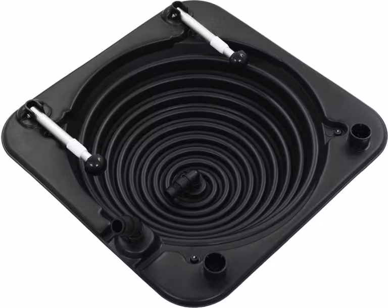 Riscaldatore Solare per Piscina 75x75x36 cm HDPE in Alluminio