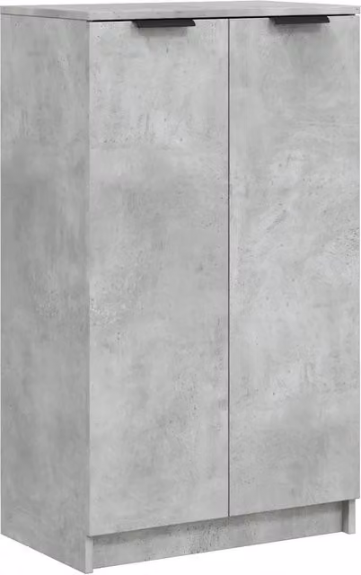 Scarpiera | Mobile per scarpe Grigio Cemento 59x35x100,5 cm in Legno Multistrato