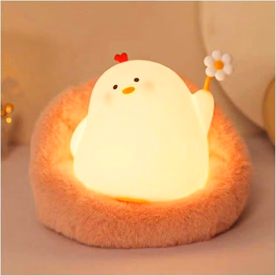 Lampada da comodino a LED dimmerabile per la cameretta dei bambini, con timer e funzione di ricarica USB