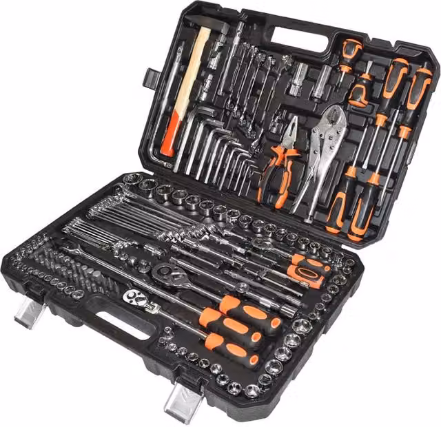 Set professionale di chiavi Breckner da 150 pezzi multicolore 1/4" – 1