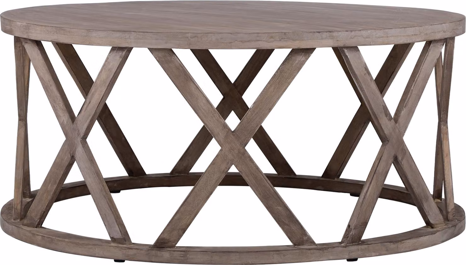 WOMO-DESIGN tavolino da caffè Riad Ø 100x45 cm rotondo marrone, unico, fatto a mano in legno massiccio di mango, look moderno in legno, tavolino da divano tavolino da caffè tavolo in legno