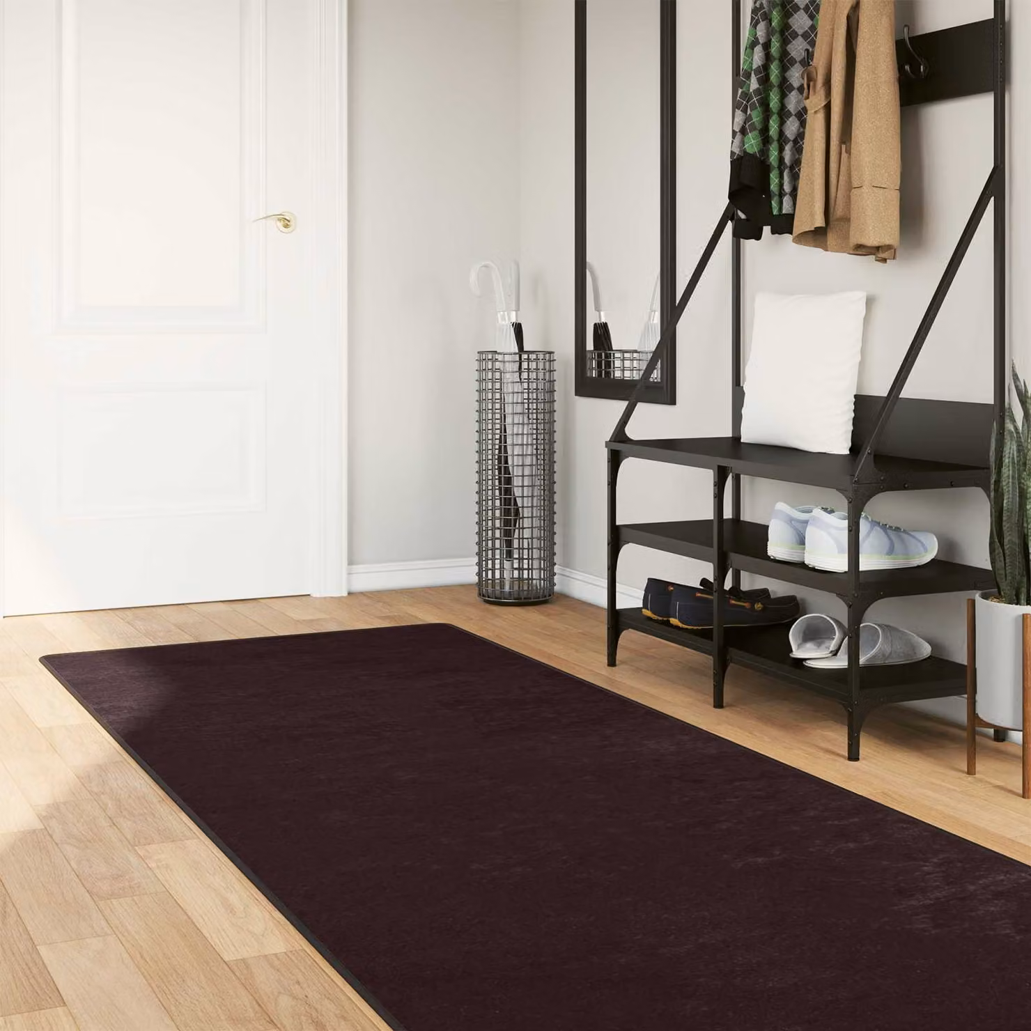 vidaXL Runner Tappeto MARSA Antracite L: 100 cm, P: 250 cm in Poliestere