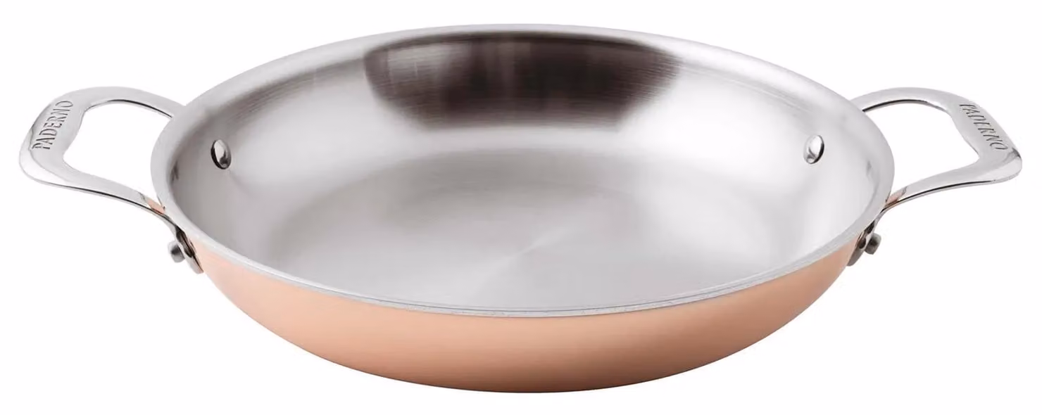 Tegame Serie 15600 3-Ply in rame con due maniglie per induzione, diam.32cm