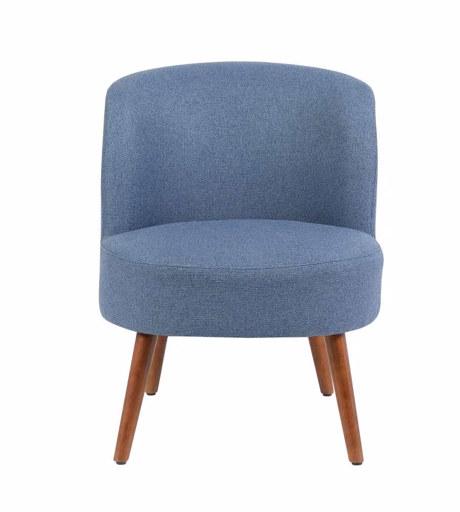 Poltroncina Sole Blu Imbottita 58x67x73 cm per Arredo Interno Moderno
