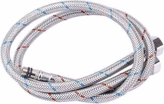 Prolunga flessibile per rubinetto da 60 cm in acciaio inossidabile