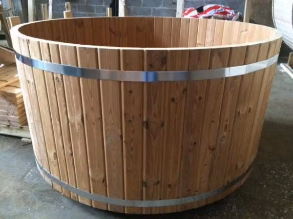 Garten Bad Thermoholz Whirlpool Badefass Outdoor-Spa Erholungsbecken