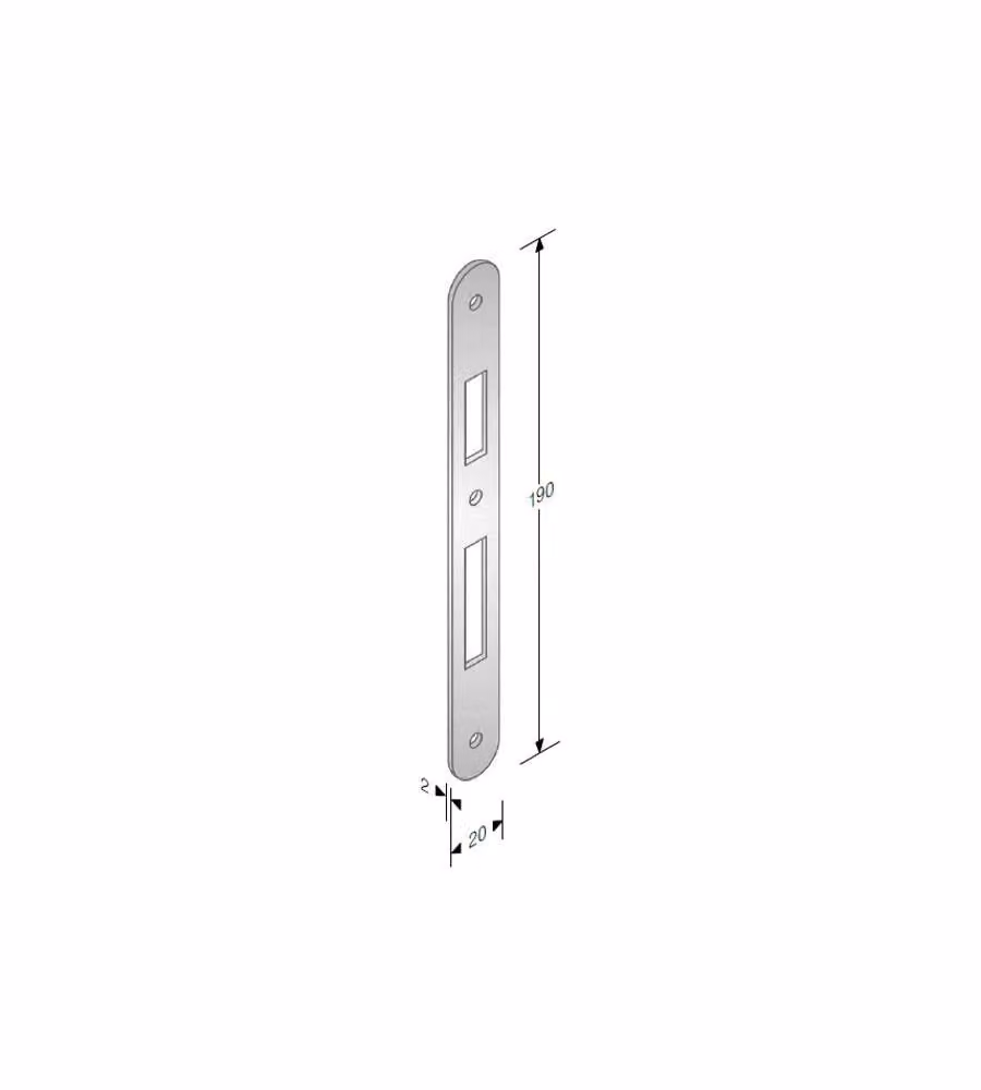 Incontro Serrature Patent Bt 8X90 Bronzato      Gb