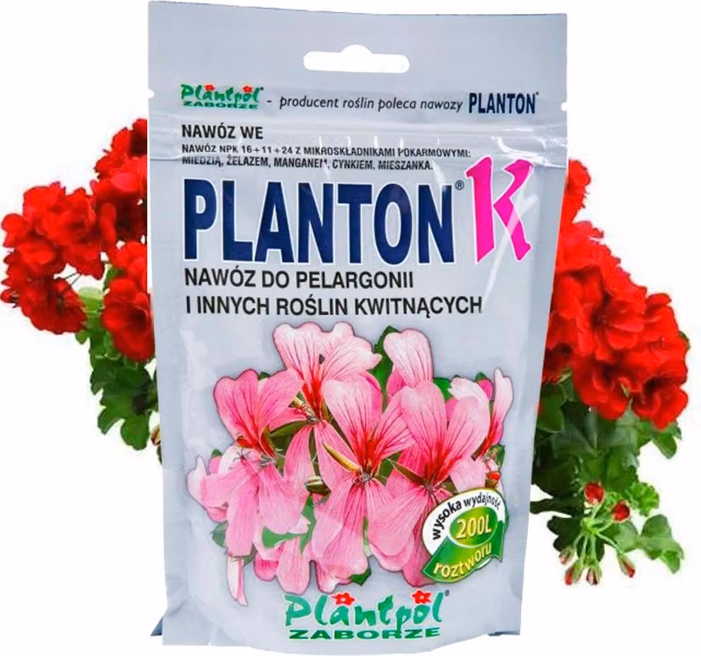 PLANTON K Concime per Pelargonium Concime liquido 200L Concentrato idrosolubile 200g NPK