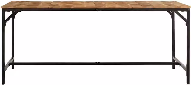 Tavolo da Pranzo 180x90x75 cm in Legno Massello di Mango Grezzo 373606
