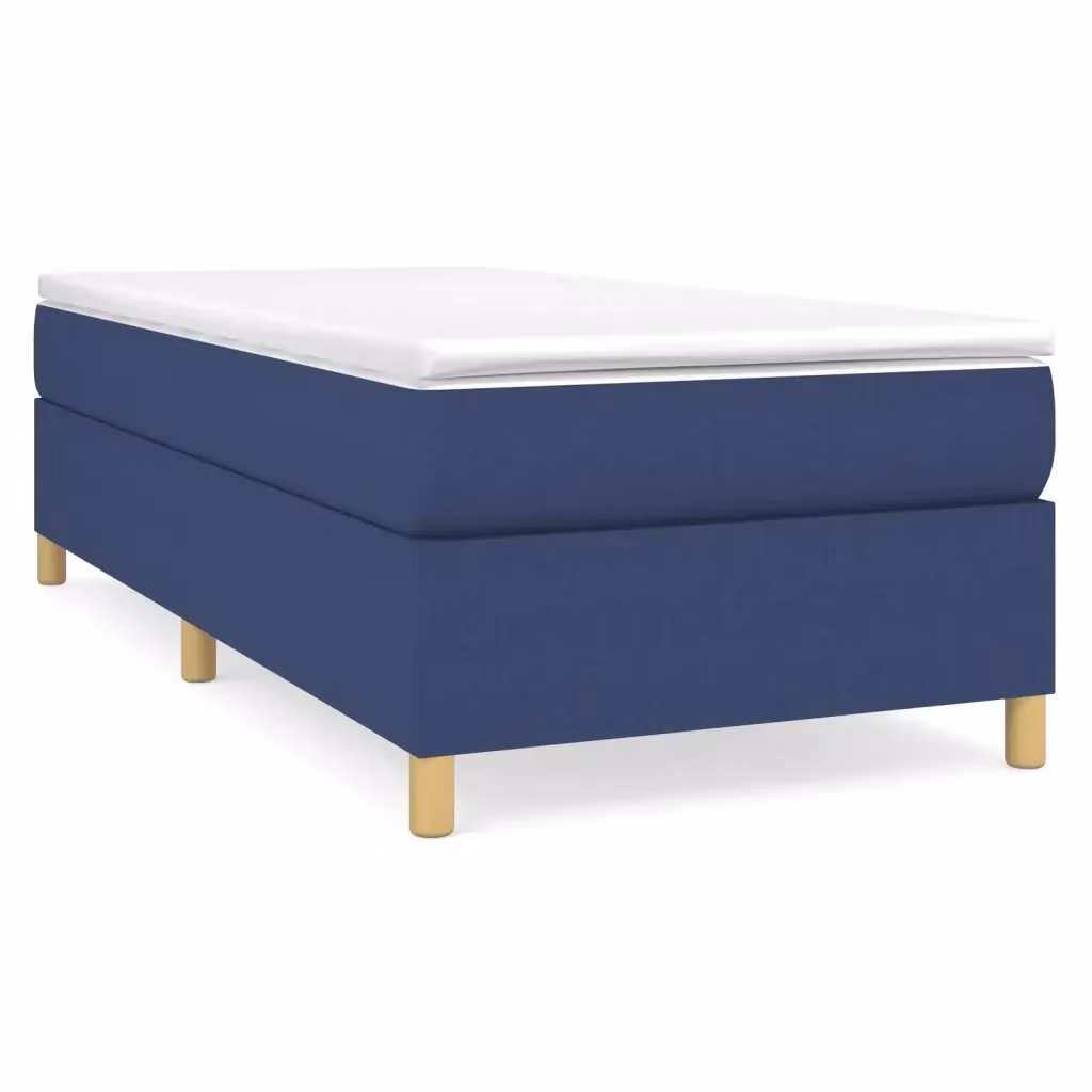 Letto Ibrido vidaXL con Materasso e Struttura in Legno, Blu e Bianco, L 100 cm x P 200 cm – 2