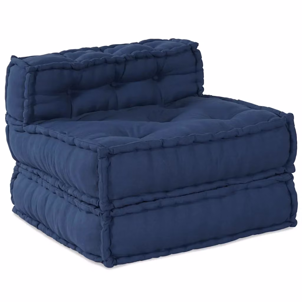 Unità di divano modulare vidaXL in tessuto blu moderno L/P/H: 70 x 70 x 56 cm – 2