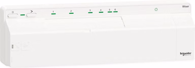 SCHNEIDER ELECTRIC Smart Home Wiser striscia collettore per riscaldamento a pavimento, CCTFR6610