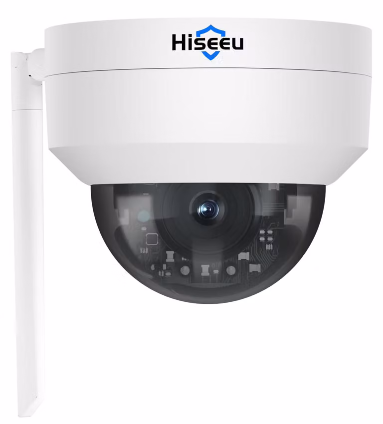 Telecamera dome di sicurezza da 5MP, con rotazione a 360°, zoom e inclinazione (PTZ) - Risoluzione di 5 megapixel - Visione notturna a colori - Connessione Wi-Fi wireless - Telecamera di sicurezza per esterni